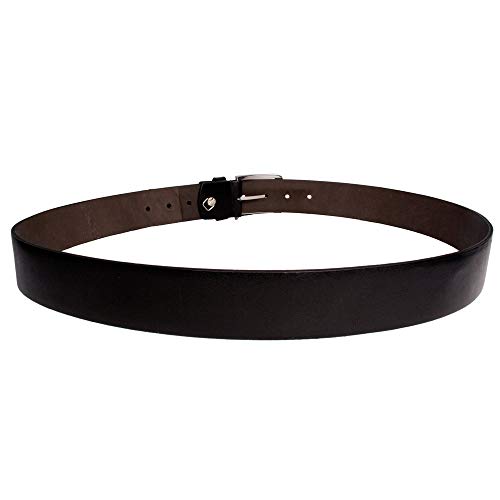 Kit 2 Cintos Masculinos Casual em Couro 40mm Preto Marrom New Basic (95, Preto, Marrom)