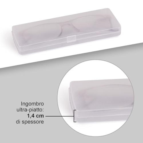 Occhiale Da Lettura Ultrapiatto Tascabile Contacta Ultraflat Grigio +1,50 - 3