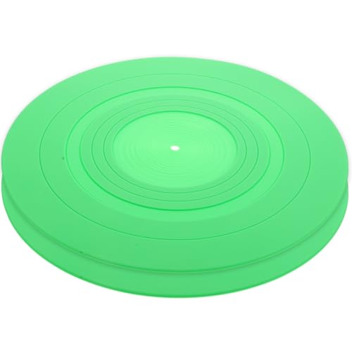 Tapis de platine vinyle silicone BESTYASH contre les vibrations pour protéger le disque vert