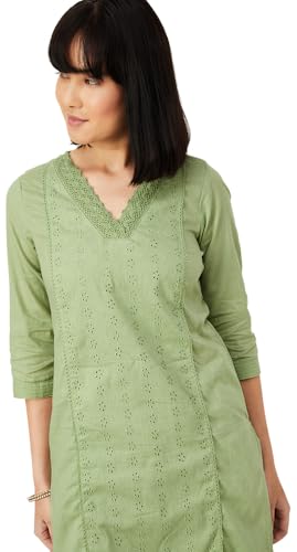 Image of Max Women's Cotton Blend Regular Fit Casual Kurta