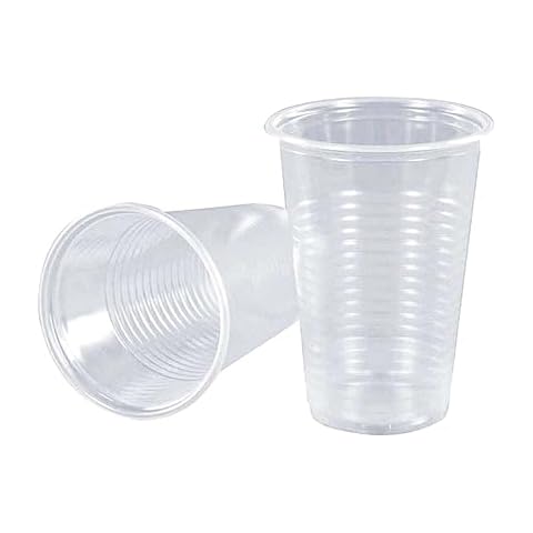 KAV 1000 Pack 7oz Clear Plastic Cups Cover