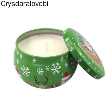 Christmas Scented Candle Tin Jar Portable Travel Soy Wax Plant Essential Oil Candle Gift Box Suit with Fragrance Home Decoration (Mixed Color,20pcs)