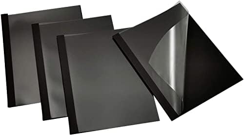 LMG Thermobindemappen 1,5mm 50 Stück - Lederstruktur Rot Für Dokumente