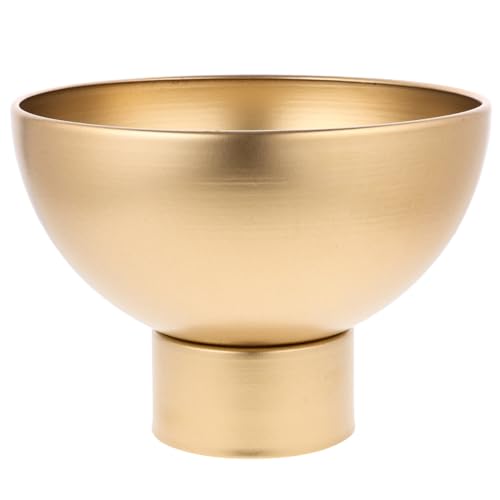 AOKWAWALIY Vintage Metal Flower Pot 8 Inch Iron Planter for Home Office Desktop Decoration Sturdy Metal Vase for Floral Arrangement Gardening