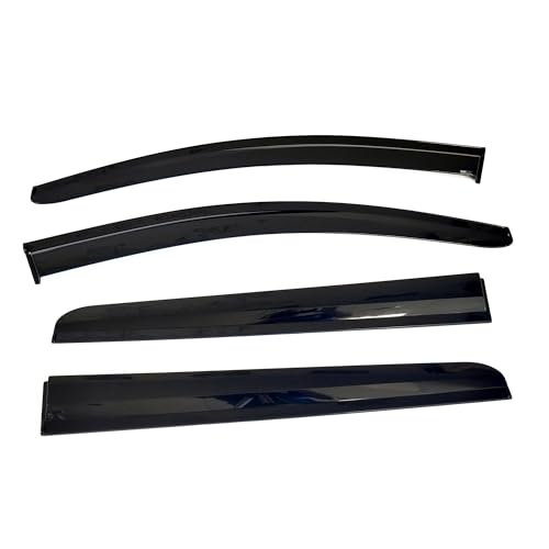 Rumplex Windabweiser Luftabweiser Regenabweiser Seitenfensterabweiser Kompatibel mit Dacia Lodgy 2012-2022 Autofenster Regenschutz Regenabweiser Anklebbare Deflektoren 4 Stück