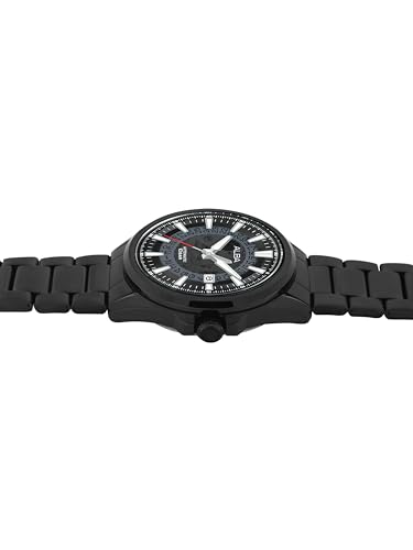 ALBA Stainless Steel Men Analog Wristwatch Au4025X1, Black Dial, Black Band - Image 4
