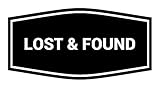 Signs ByLITA Fancy Lost & Found Sign (Black) - Medium