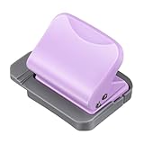 VILLFUL 活页用手動穴あけパンチ 携帯便利なルーズリーフ用紙穴あけ器 丈