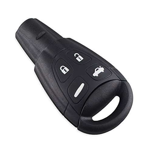 Happyit Plastic Car Key Remote Fob Protector Shell Cover Case for SAAB 9-3 9-5 93 95 4 Buttons Remote Control Replacement Case (B) - Image 2