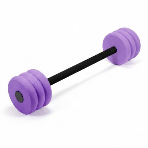 Long Aquatic Exercise Dumbbells Pool Exercise Foam Water Weights Dumbbell Aquatic Pool Barbells with High Density EVA Foam for Swim Water Aerobics Workouts Loss(Purple 25.2 Inch)