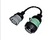 IOSix HOS Logbook ELD Device Geosavi Buy America (IOSIX+Built in 9-Pin Green Connector+Light Duty OBDII Square Cable)