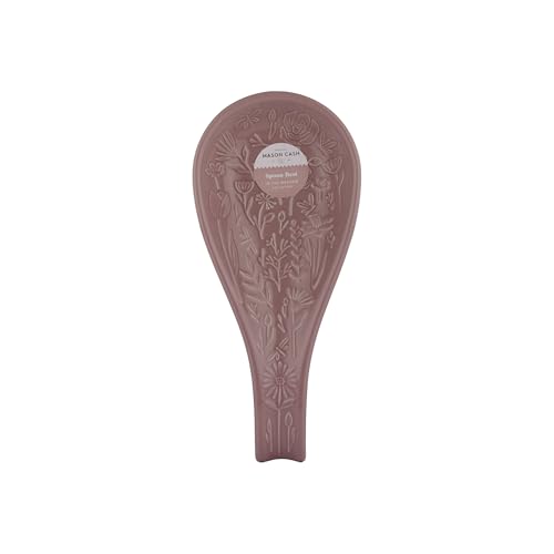 Mason Cash In the Meadow Spoon Rest Embossed Floral Design, Durable Stoneware – Ideal for Keeping Worktops Clean – Classic Kitchen Accessory