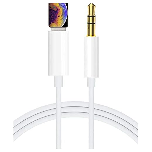 AUX Kabel för Phone 3,5 mm Aux Kabel Auto Jack Kabel Kompatibel med Phone Pad Pod till 3,5 mm AUX Port Performer Adapter med Självstereo Högtalare