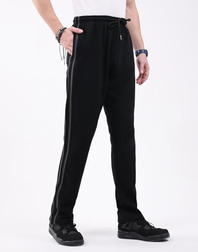 Image of Monte Carlo Men's Regular Fit Solid Track Pants | Drawstring Closure | Side Pocket Sports Lower | Comfortable & Stylish Lower for Men's