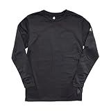 [ルコックスポルティフ] メンズ インナー 長袖 丸首 裏ブロックフリース素材 ストレッチ素材 581 LLサイズ ブラック