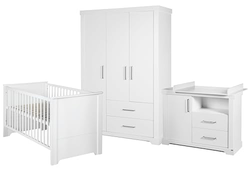 roba Möbelset 'Maxi‘, inkl. Kombi-Bett 70 x 140 cm, Wickelkommode und...