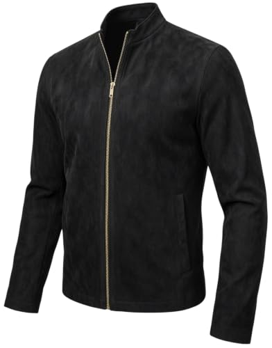 Veste en daim noir pour homme idéale pour vos cosplays