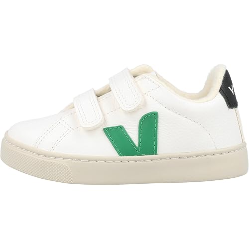 Veja Esplar Winter Extra White/Emeraude Chrome-Free Leather 9½ US Toddler2