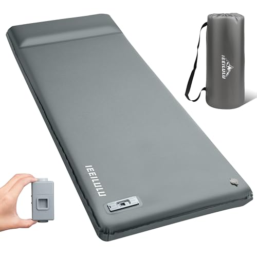 IEEILULU Isomatte Selbstaufblasend Elektrisch, Camping Matratze aus Schaumstoff mit Elektrischer...