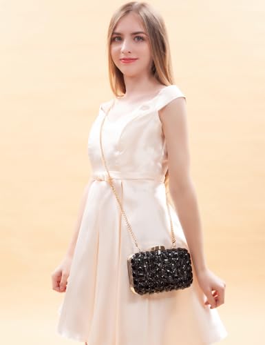 Image of Gemstone Clutch Purse, Rhinestone Purse | Evening Clutch for Women Wedding Party, Crystal Evening Bag for Women Evening