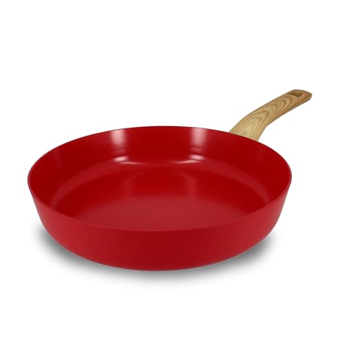 MENASTYL - Poêle 28cm Colorama magenta - En Aluminium - Revêtement antiadhésif en céramique - Tous feux dont induction
