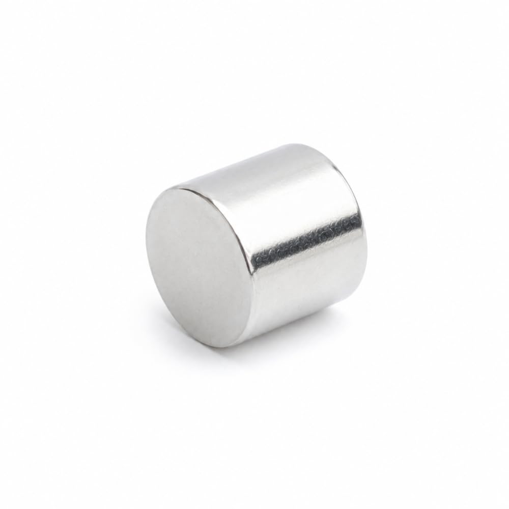 25 piezas imanes de neodimio cilíndricos 14x10 mm N38, extra fuertes y niquelados, ideales para bricolaje, manualidades, electrónica y uso industrial