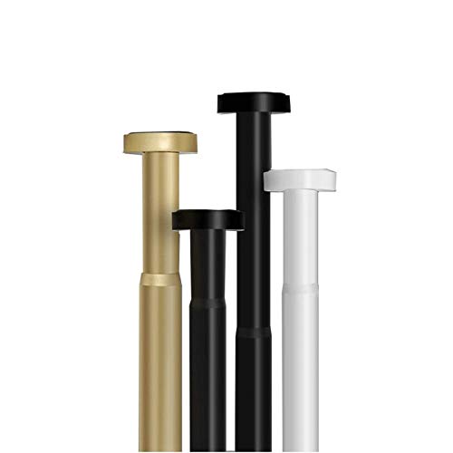 Tringle rideau douche extensible en acier inoxydable doré, l'élégance durable pour placard