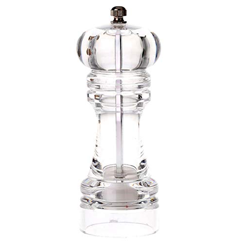 1MI STORE Molinillo Manual de Sal y Pimienta de Cristal/Menaje de Cocina para Especias (06698)