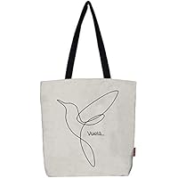 hello-bags. Bolso tote bag con cremallera, forro y bolsillo