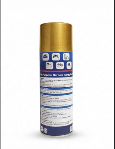 Image of Polo Spray Paint for Metal,Wood,Walls and Automotive Cars,Bikes(Multipurpose)|Quick Drying|Durable|400ml (Gold)
