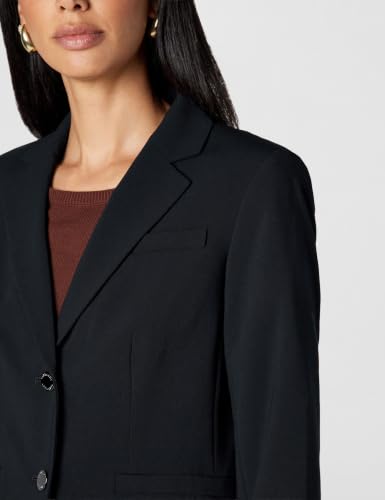 Calvin Klein Women's Two Button Lux Blazer, Navy, 2P - image 4