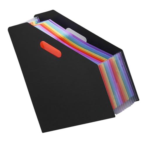 Ipetboom Carpeta Archivadora Acordeón Expansible de Gran Capacidad Organizador Documentos de Plástico Resistente para Oficina y Escuela Folder Portátil para Papeles y Recibos