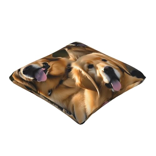 Coussin Golden Retriever : housses décoratives EdWal pour lit