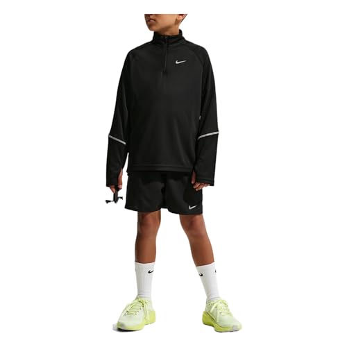 Nike Haut Miler Dri-FIT Enfant Plus Âgé - Maillot de Course Respirant Demi-Fermeture