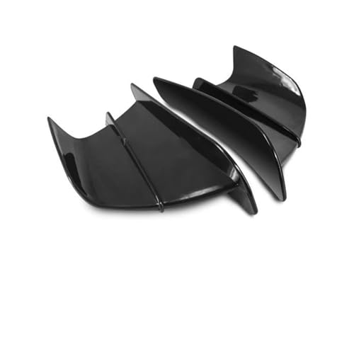Motorrad-Verkleidungsspoiler Für Suzuki Für Hayabusa GSX-R1000 S1000 GSX-R750 GSX-R600 GSX250R GSX-R125 Für Katana Winglet Spoiler Kit Motorradspoiler(Schwarz)