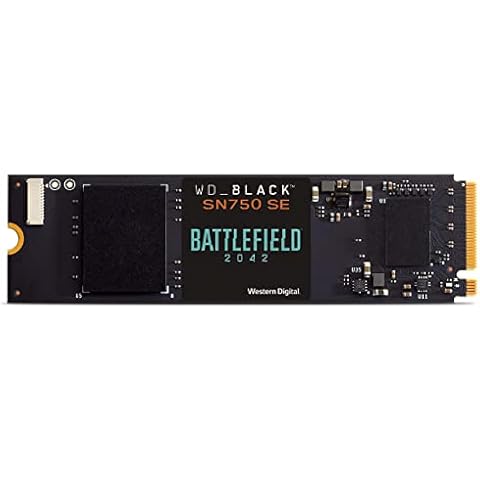 WD_BLACK SN750 SE 500GB M.2 2280 PCIe Gen4 NVMe Gaming SSD - Battlefield 2042 PC Game Code Bundle up to 3600 MB/s read speed Cover