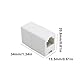 VGOL 4Pcs RJ11 6P4C Koppler Buchse auf Buchse Adapter für Festnetz Telefon Fax ADSL Modems