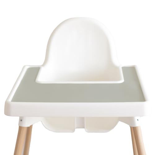 Yeah Baby Goods Placemats Compatiblewith IKEA Antilop High Chair (Desert Sage) - Slip-Resistant & Food-Grade Silicone High Chair Mat for High Chair Tray - Easy Clean High Chair Accessory