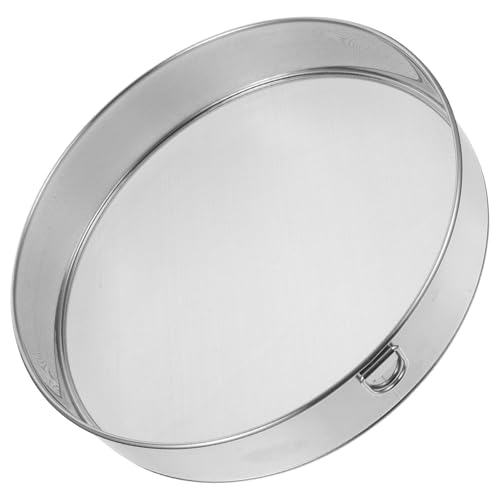 KAILIKETIY Cedazo de de Malla Fina de Acero Inoxidable Redondo para Colador de Cocina, Adecuado para Hornear Pan y Espolvorear Azúcar en Polvo