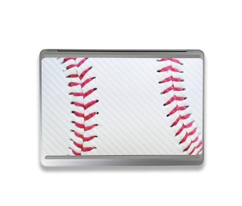 Image of MightySkins Carbon Fiber Skin Compatible with Microsoft Surface Laptop Studio 2 (2023) Full Wrap Kit - Baseball Closeup | Protective, Durable Textured Carbon Fiber Finish | Made in The USA