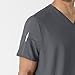 W123 Men's V-Neck Scrub Top Pewter