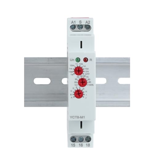 Relais temporisé AC 230V 16A programmable YCT8-M2 pour programmation tableau électrique - 5