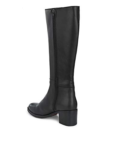 Image of Delize Tan Womens Mid Heel Knee Boots