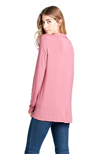 Image of Women Casual Open Front Long Sleeve Lightweight Softest Viscose Made from Bamboo Cardigan