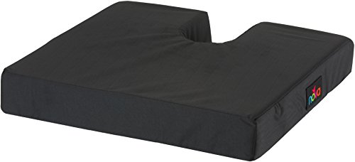 NOVA U-Cut Coccyx Wheelchair Cushion 18" x 16" – Orthopedic Foam Seat Pad for Tailbone Pressure Relief & Spine Support – Secure Non-Slip Bottom with Velcro Straps – Removable Washable Cover