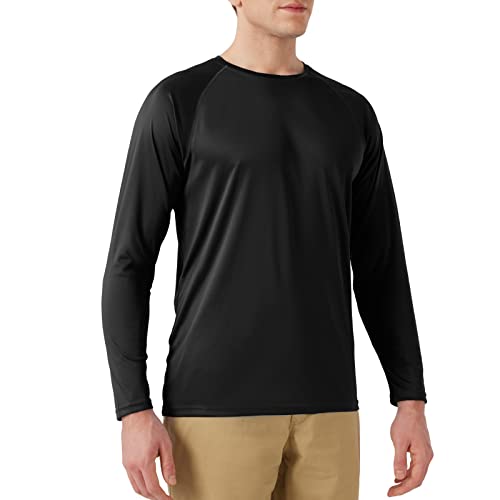 Men’s UPF 50+ Rash Guard Swim Shirt Long Sleeve Moisture Wicking Quick Dry Lightweight Wrinkle-Resistant2