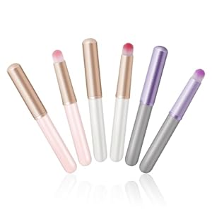 Exquisite Round Lip brush Set With Dustproof Build for Eye and Lips makeup Tool Application(3 Colors)