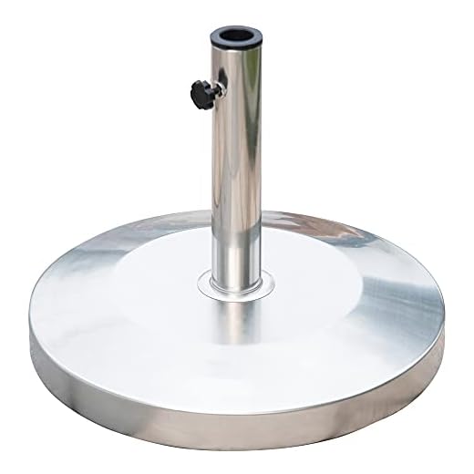 Best outdoor umbrella bases Stylish Heavy Duty Steel Umbrella Base
