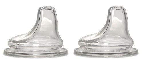 Image of NUK Replacement Silicone Spout, Clear 2 Pack