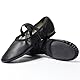Asyusyu Jazz Tanzschuhe Damen Flach mit Gekreuztem Gummiband PU Jazzschuhe für Ballett Line Dance Trainer-39EU